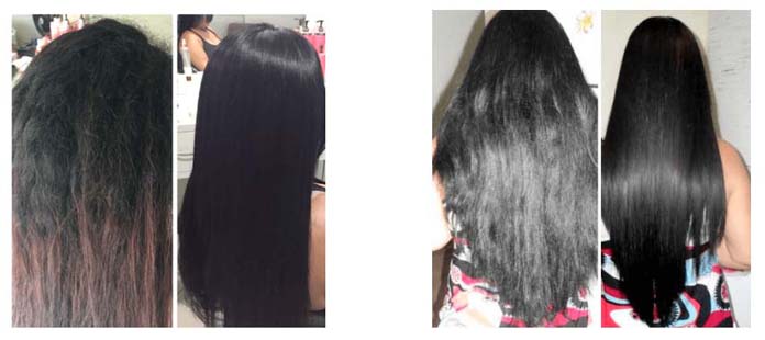 Cristal Monoi antes e depois